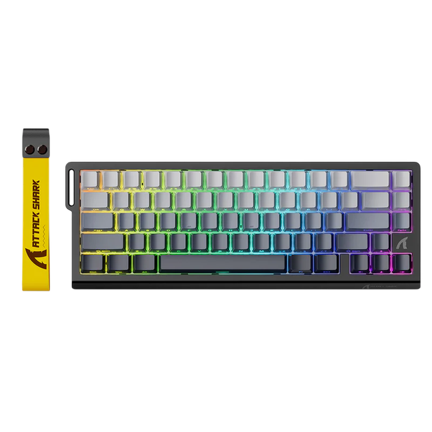 Клавіатура Attack Shark X68 HE Side Printed RGB Gradient Black - зображення 3