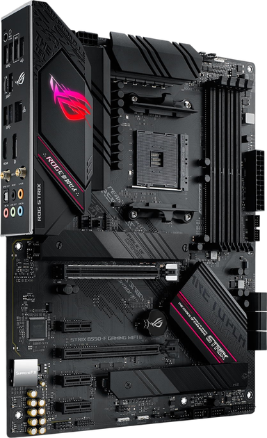 Материнська плата Asus B550-F ROG Strix Gamig Wi-Fi II Socket AM4 (ROG STRIX B550-F GAMING WIFI II) - Фото 2 Материнська плата Asus B550-F ROG Strix Gamig Wi-Fi II Socket AM4 (ROG STRIX B550-F GAMING WIFI II) - зображення 2