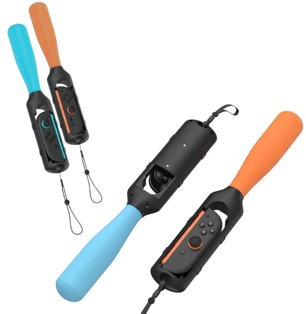 Uchwyt Yaxo na Joy-Con Baseball Set do NS/NS2 Inferno Pomarańczowy/Niebieski (YGBSJCH01CM) - Zdjęcie 2 Uchwyt Yaxo na Joy-Con Baseball Set do NS/NS2 Inferno Pomarańczowy/Niebieski (YGBSJCH01CM) - obraz 2