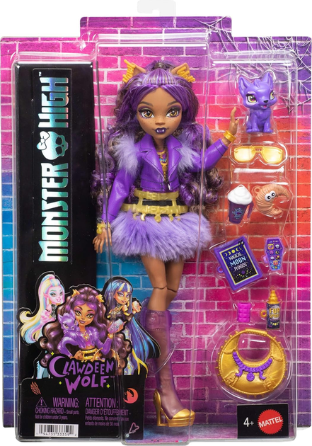 Лялька Монстер Хай Клодін Вульф Монстро класика – нова ніч Monster High Clawdeen Wolf JHK30 - Фото 6 Лялька Монстер Хай Клодін Вульф Монстро класика – нова ніч Monster High Clawdeen Wolf JHK30 - зображення 6