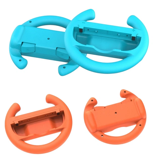 Uchwyt Kierownica na Joy-Con Wheels Set do NS/NS2 Inferno Pomarańczowy/Niebieski (YGWSJCH01CM) - obraz 2