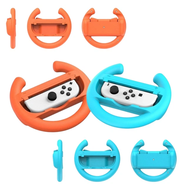 Uchwyt Kierownica na Joy-Con Wheels Set do NS/NS2 Inferno Pomarańczowy/Niebieski (YGWSJCH01CM) - obraz 4