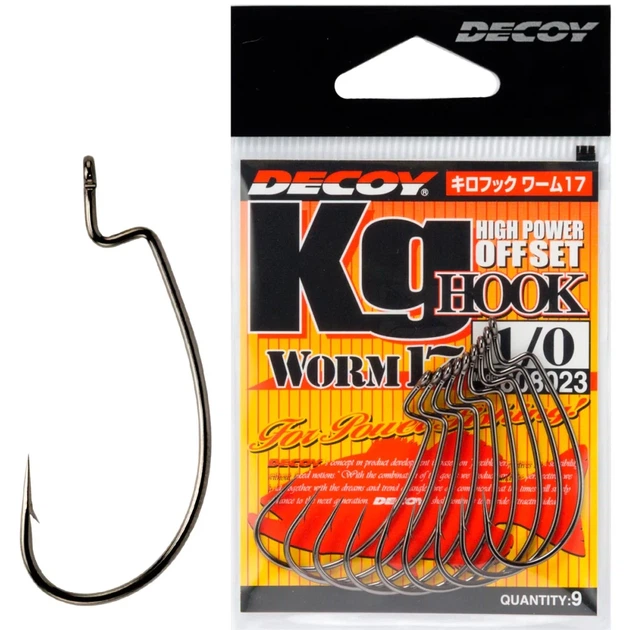 Крючок Decoy Worm17 Kg Hook #2/0 (8 шт/уп) - Фото 1 Крючок Decoy Worm17 Kg Hook #2/0 (8 шт/уп) - изображение 1