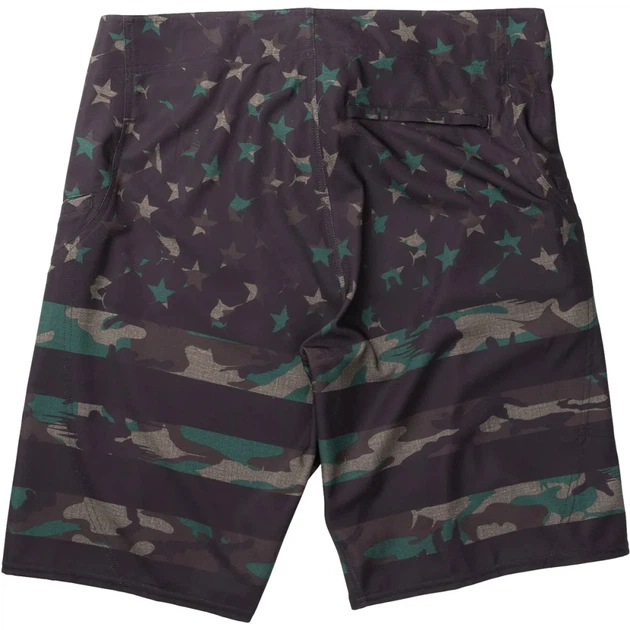 Шорты Pelagic Sharkskin Americamo Boardshorts 2.0 30 Green Fish Camo - Фото 2 Шорты Pelagic Sharkskin Americamo Boardshorts 2.0 30 Green Fish Camo - изображение 2