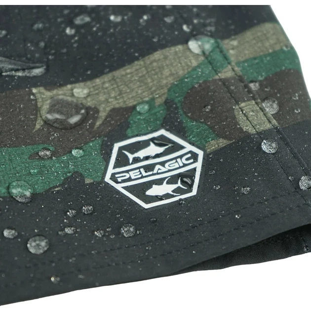 Шорты Pelagic Sharkskin Americamo Boardshorts 2.0 30 Green Fish Camo - Фото 3 Шорты Pelagic Sharkskin Americamo Boardshorts 2.0 30 Green Fish Camo - изображение 3