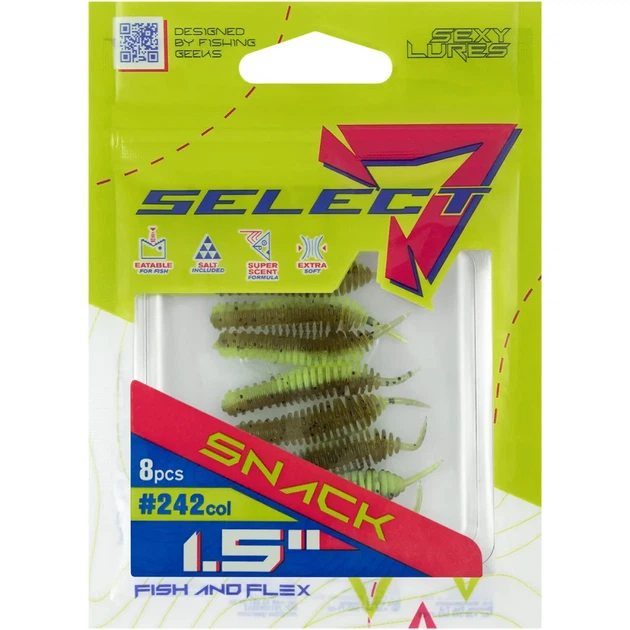 Силикон Select Snack 1.5" #242 FE (8 шт/уп) - Фото 2 Силикон Select Snack 1.5" #242 FE (8 шт/уп) - изображение 2