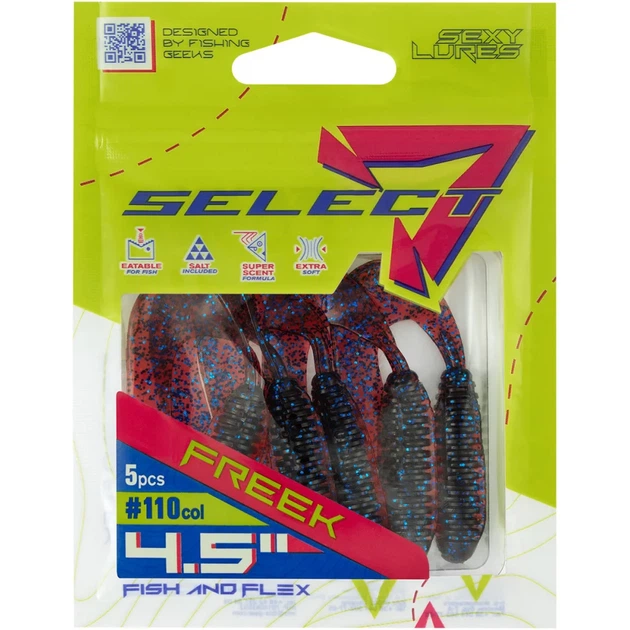 Силикон Select Freek 4.5" #110 FE (5 шт/уп) - Фото 2 Силикон Select Freek 4.5" #110 FE (5 шт/уп) - изображение 2