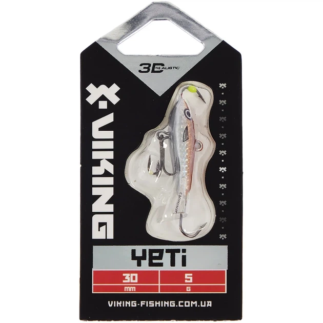 Балансир Viking Fishing Yeti Ice Jig 30mm 5.0g #12 Smoke Anchovy - зображення 2