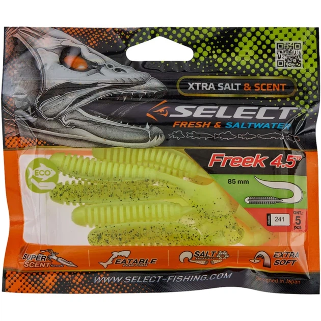 Силікон Select Freek 4.5" #241 (5 шт/уп) - Фото 2 Силікон Select Freek 4.5" #241 (5 шт/уп) - зображення 2