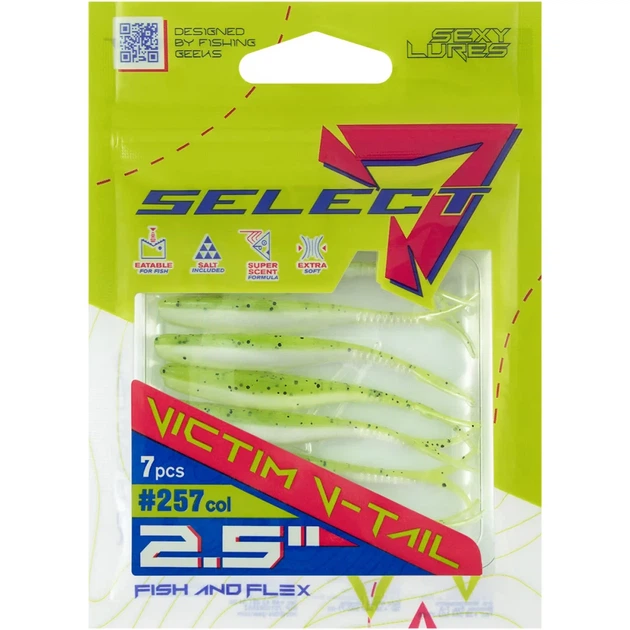 Силікон Select Victim V-Tail 2.5" #257 FE (7 шт/уп) - зображення 2
