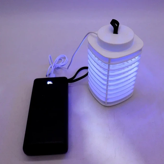 Электрический уничтожитель насекомых 3Вт USB белый Y15 для дома и улицы из пластика с петелькой - изображение 8