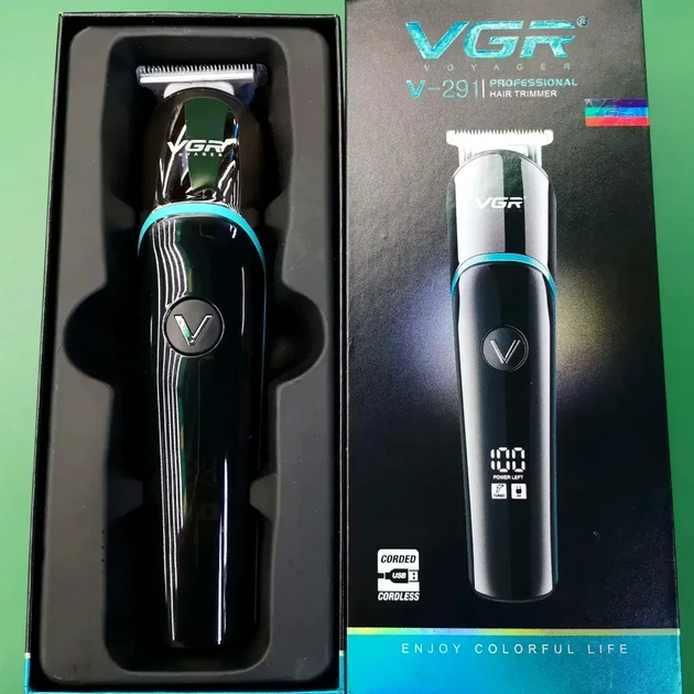 Аккумуляторная машинка для стрижки VGR V-291 5 Вт с USB и 4 насадками черный для бороды и усов - Фото 7 Аккумуляторная машинка для стрижки VGR V-291 5 Вт с USB и 4 насадками черный для бороды и усов - изображение 7