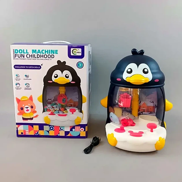 Интерактивная игрушка с механическим захватом 33х29х26 см для детей от 3 лет с USB и батарейками Пингвинёнок - Фото 9 Интерактивная игрушка с механическим захватом 33х29х26 см для детей от 3 лет с USB и батарейками Пингвинёнок - изображение 9