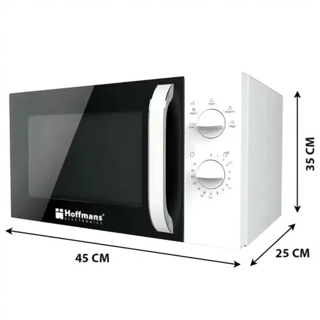 Микроволновая печь Hoffmans HM-761 20л 700Вт белая для быстрого разогрева и приготовления пищи - изображение 8