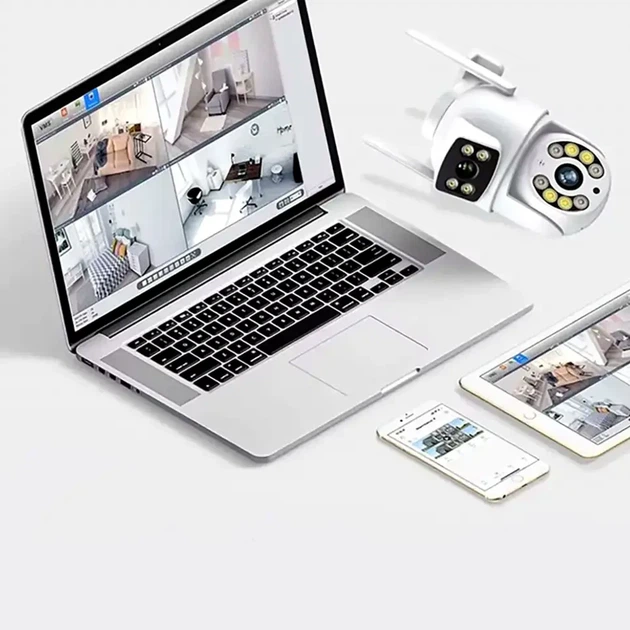 Wi-Fi поворотная камера видеонаблюдения 4Мп с ИК подсветкой для улицы IP66 с микрофоном и поддержкой MicroSD до 128ГБ - Фото 5 Wi-Fi поворотная камера видеонаблюдения 4Мп с ИК подсветкой для улицы IP66 с микрофоном и поддержкой MicroSD до 128ГБ - изображение 5