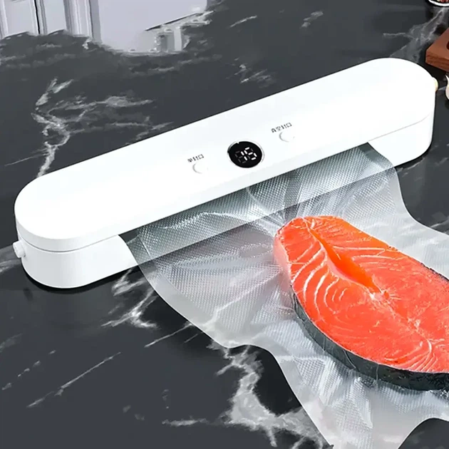 Вакуумный упаковщик для продуктов питания 120 Вт белый максимальная ширина пакета 30 см - изображение 7