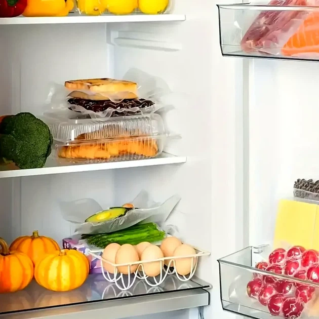 100 штук рифленых вакуумных пакетов 20х15 см для хранения продуктов из полиэтилена - изображение 8