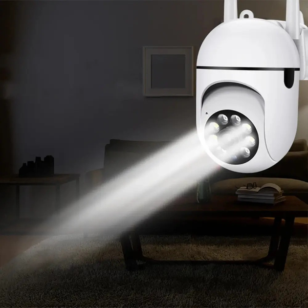 Wifi уличная поворотная камера видеонаблюдения 2Мп 1080p с датчиком движения белая NJ PRO - Фото 7 Wifi уличная поворотная камера видеонаблюдения 2Мп 1080p с датчиком движения белая NJ PRO - изображение 7