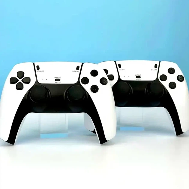Игровая консоль 64GB 4K две джойстика 20000 игр портативная M15 белая - изображение 8