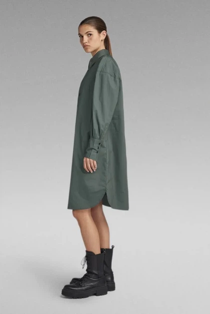 Жіноче зелене плаття Long G-Star RAW S D23600, D308 - зображення 3