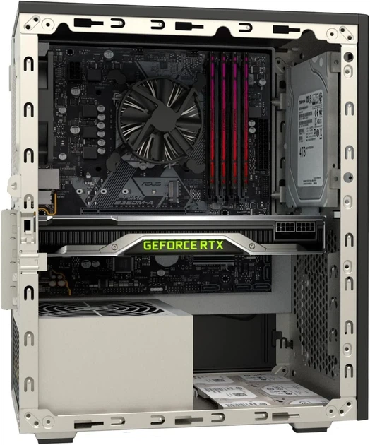 Корпус Itek SMALLCOM-P / без БЖ / Micro-ATX / Mini-Tower / 1x92mm / Black (101633529) - Б/В - зображення 3