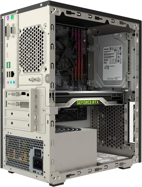 Корпус Itek SMALLCOM-P / без БЖ / Micro-ATX / Mini-Tower / 1x92mm / Black (101633529) - Б/В - зображення 5