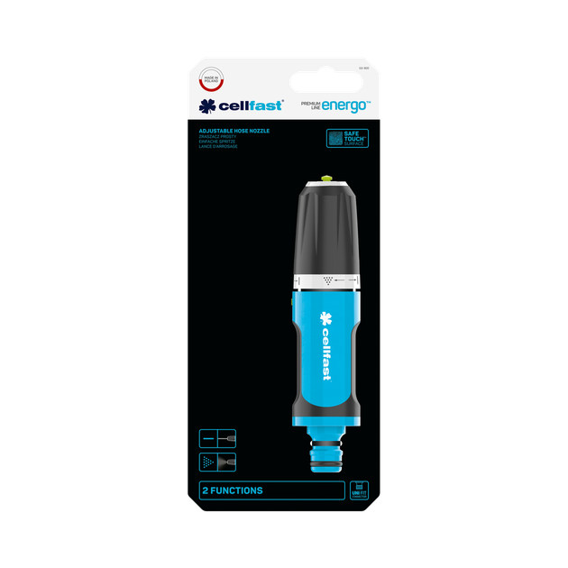Распылитель садовый прямой Cellfast ENERGO TSV, насадка для шланга G3/4" - Фото 2 Распылитель садовый прямой Cellfast ENERGO TSV, насадка для шланга G3/4" - изображение 2