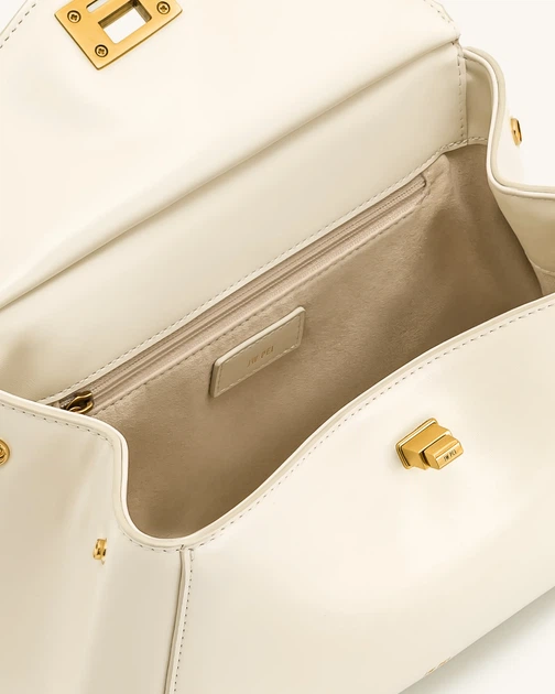 Сумка жіноча JW PEI Lucia Classic Top Handbag White 2T68-2 - Фото 4 Сумка жіноча JW PEI Lucia Classic Top Handbag White 2T68-2 - зображення 4