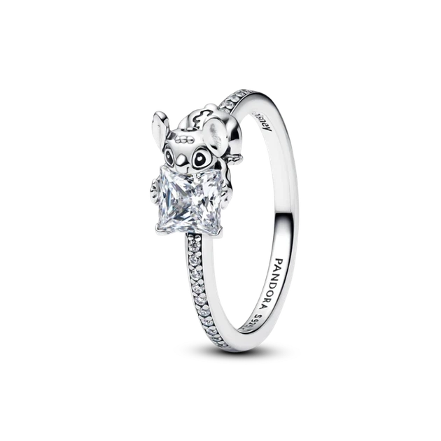 Серебряное кольцо Pandora «Стич и камень» Лило и Стич Серебряное кольцо Пандора Stitch Lilo 193740C01 16 мм - Фото 1 Серебряное кольцо Pandora «Стич и камень» Лило и Стич Серебряное кольцо Пандора Stitch Lilo 193740C01 16 мм - изображение 1