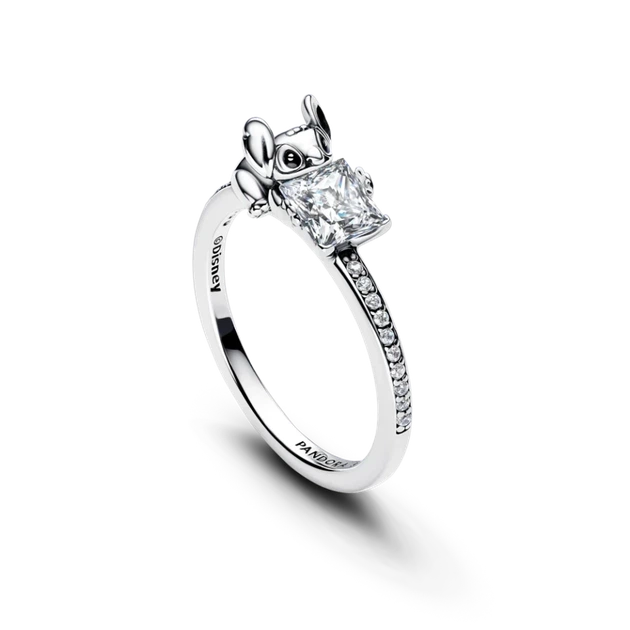 Серебряное кольцо Pandora «Стич и камень» Лило и Стич Серебряное кольцо Пандора Stitch Lilo 193740C01 16 мм - Фото 2 Серебряное кольцо Pandora «Стич и камень» Лило и Стич Серебряное кольцо Пандора Stitch Lilo 193740C01 16 мм - изображение 2