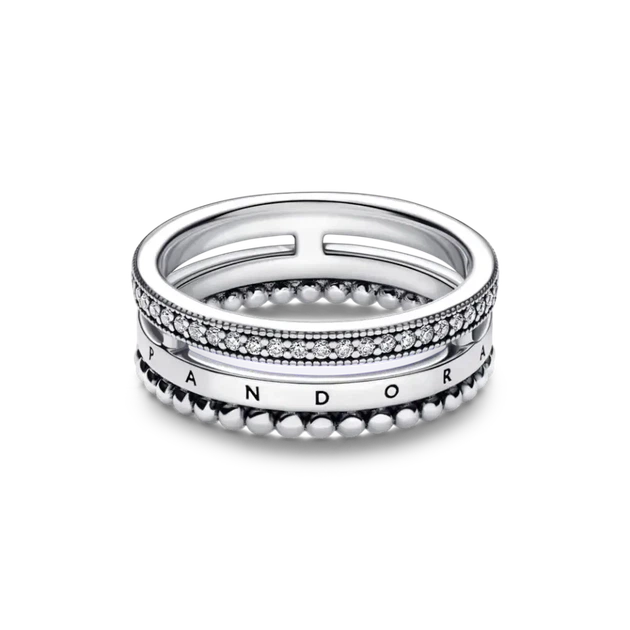 Серебряное кольцо Pandora с логотипом, паве и металлическими шариками Серебряное кольцо Пандора Корона Паве 192312C01 16 мм 17.8 мм - Фото 2 Серебряное кольцо Pandora с логотипом, паве и металлическими шариками Серебряное кольцо Пандора Корона Паве 192312C01 16 мм 17.8 мм - изображение 2