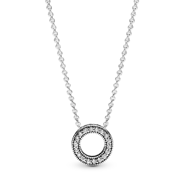 Серебряное колье Pandora с паве серебряное ожерелье Пандора Круг Паве 397436CZ - Фото 1 Серебряное колье Pandora с паве серебряное ожерелье Пандора Круг Паве 397436CZ - изображение 1