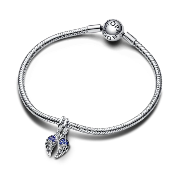 Серебряный шарм Pandora «Я всегда буду рядом» Серебряная бусина Пандора Двойная Крылья Я всегда буду рядом 792821C01 - Фото 3 Серебряный шарм Pandora «Я всегда буду рядом» Серебряная бусина Пандора Двойная Крылья Я всегда буду рядом 792821C01 - изображение 3