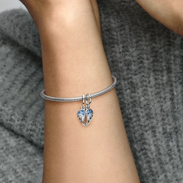 Серебряный шарм Pandora «Я всегда буду рядом» Серебряная бусина Пандора Двойная Крылья Я всегда буду рядом 792821C01 - Фото 4 Серебряный шарм Pandora «Я всегда буду рядом» Серебряная бусина Пандора Двойная Крылья Я всегда буду рядом 792821C01 - изображение 4