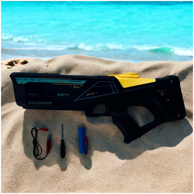 Водяной бластер Watergun электрический для детей с двойным выстрелом и дальностью до 12 метров - зображення 8