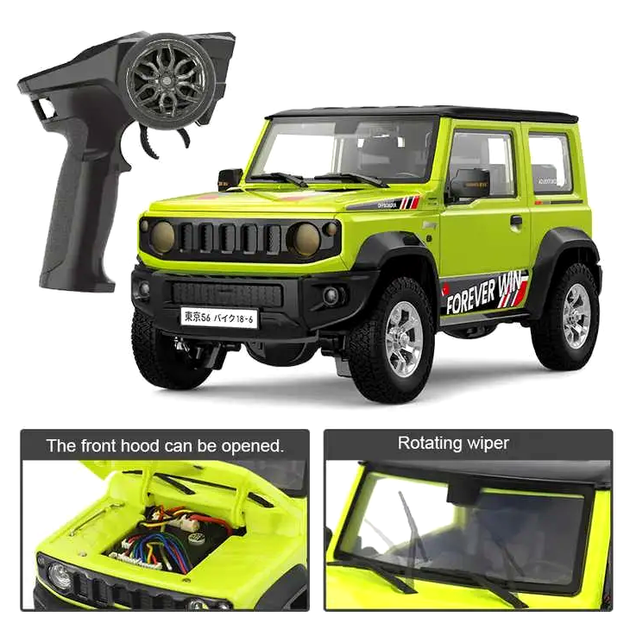Радиоуправляемый автомобиль Suzuki Jimny 1:16 с дымом светом звуком для детей и коллекционеров с полным приводом - Фото 2 Радиоуправляемый автомобиль Suzuki Jimny 1:16 с дымом светом звуком для детей и коллекционеров с полным приводом - изображение 2