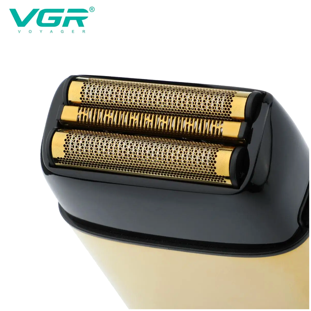 Электробритва VGR Professional Foil Shaver Gold для профессионального бритья с плавающими головками и аккумулятором 1400 мАч - изображение 5