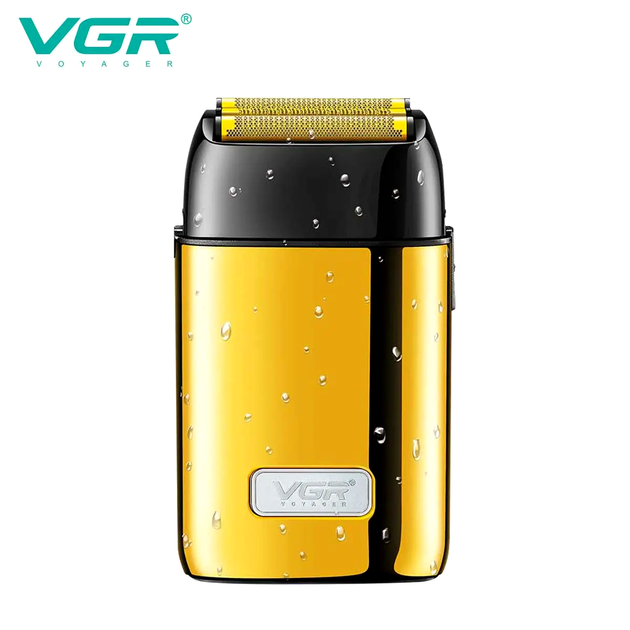 Электробритва VGR Professional Foil Shaver Gold для профессионального бритья с плавающими головками и аккумулятором 1400 мАч - изображение 7