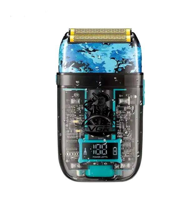 Электробритва VGR Professional Foil Shaver для профессионалов и домашних пользователей с титановой сеткой и аккумулятором - Фото 4 Электробритва VGR Professional Foil Shaver для профессионалов и домашних пользователей с титановой сеткой и аккумулятором - изображение 4