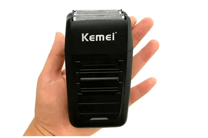 Электробритва Kemei роторная для ухода за лицом и телом с гипоаллергенной сеточкой для сухого бритья - Фото 4 Электробритва Kemei роторная для ухода за лицом и телом с гипоаллергенной сеточкой для сухого бритья - изображение 4