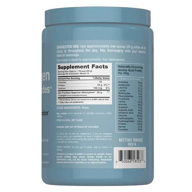 Био-пептиды коллагенового протеина, без вкуса, Collagen Protein Bio-Peptides, Neocell, 283 гр - изображение 2