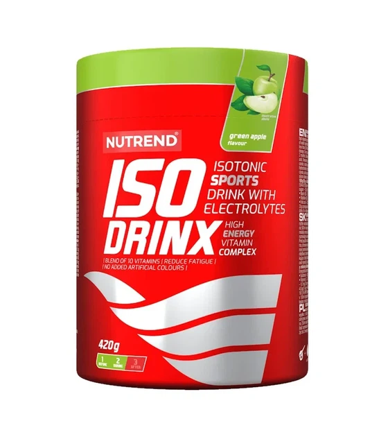 Изотоник в порошке Isodrinx Nutrend зеленое яблоко 420 г - изображение 4