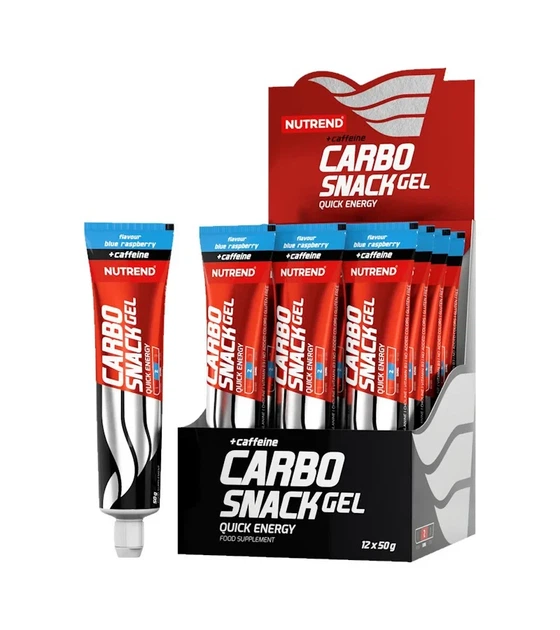 Энергетический гель с кофеином в тюбике Carbo Snack with caffeine Nutrend Голубая малина 50 г - Фото 4 Энергетический гель с кофеином в тюбике Carbo Snack with caffeine Nutrend Голубая малина 50 г - изображение 4