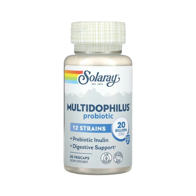 Пробиотик Multidophilus 12 Solaray 20 млрд КОЕ 50 капсул - изображение 3