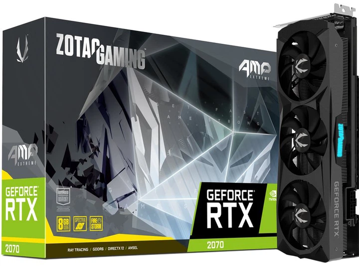 Видеокарта Zotac PCI-Ex GeForce RTX 2070 AMP Extreme 8GB GDDR6