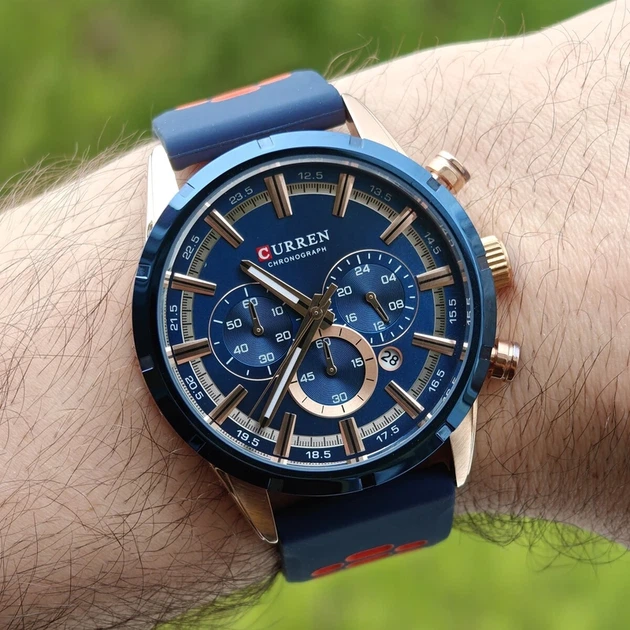Чоловічий годинник Curren Wild Lava Blue - Фото 3 Чоловічий годинник Curren Wild Lava Blue - зображення 3