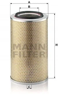 Повітряний фільтр MANN C234403 0040940904, 0010944704, A0040940904 - зображення 2