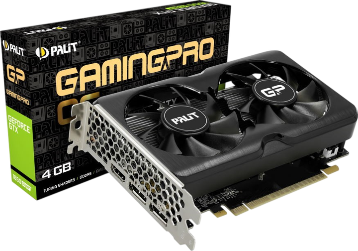 Видеокарта GeForce GTX 1650 Super 4GB Palit GP OC (NE6165SS1BG1-166A) Б/У - Фото 1 Видеокарта GeForce GTX 1650 Super 4GB Palit GP OC (NE6165SS1BG1-166A) Б/У - изображение 1