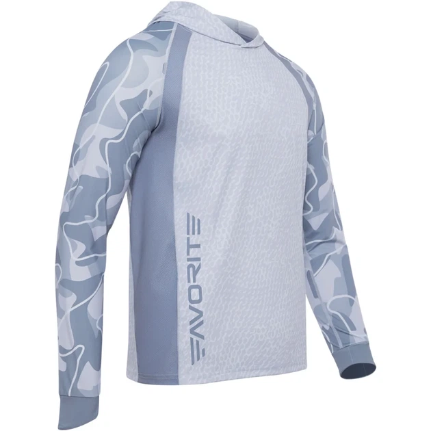 Реглан Favorite Hooded Jersey Universal XXL Sun protect Light Grey - изображение 2