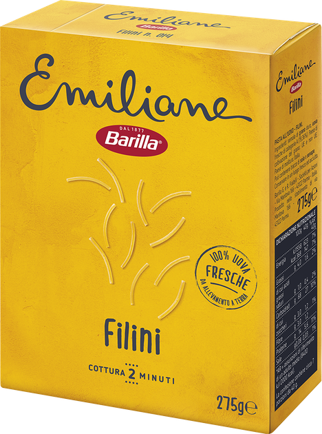 Макароны Barilla Emiliane Filini Филини с яйцом 275 г (8076809573054) - изображение 2
